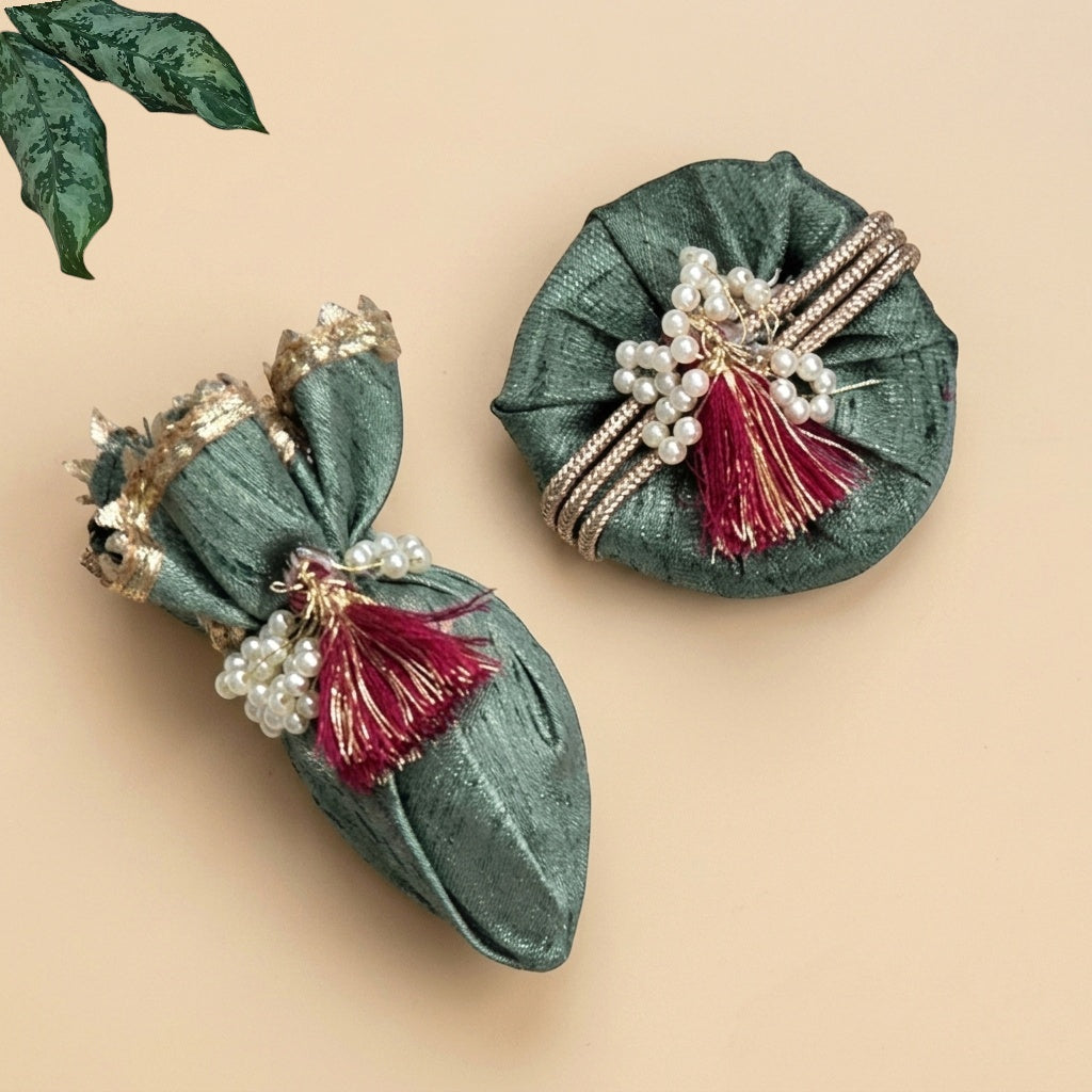 Mint Green Cheed Gat Nariyal Set