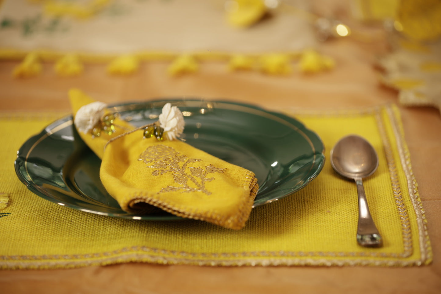 Yellow Marigold Napkins (Set of 6)