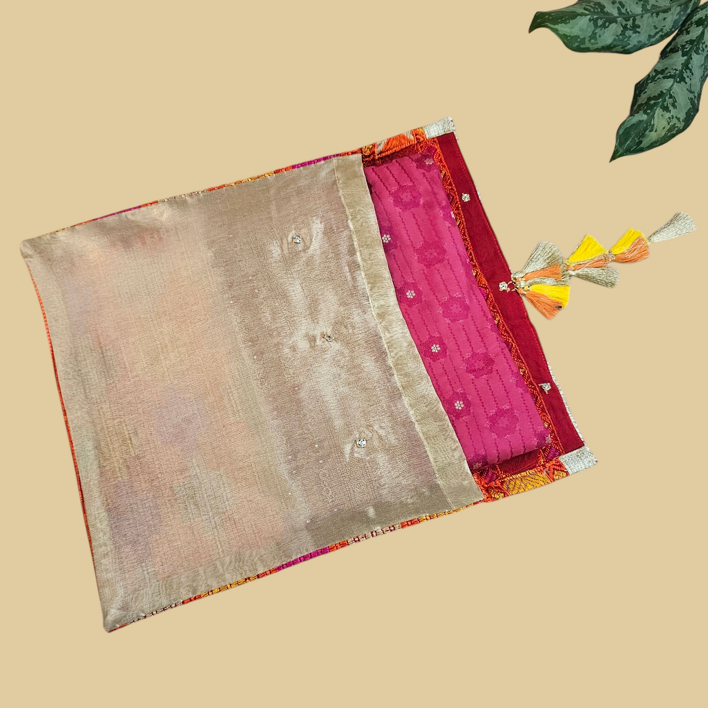 Phulkari Tissue Saree Cover