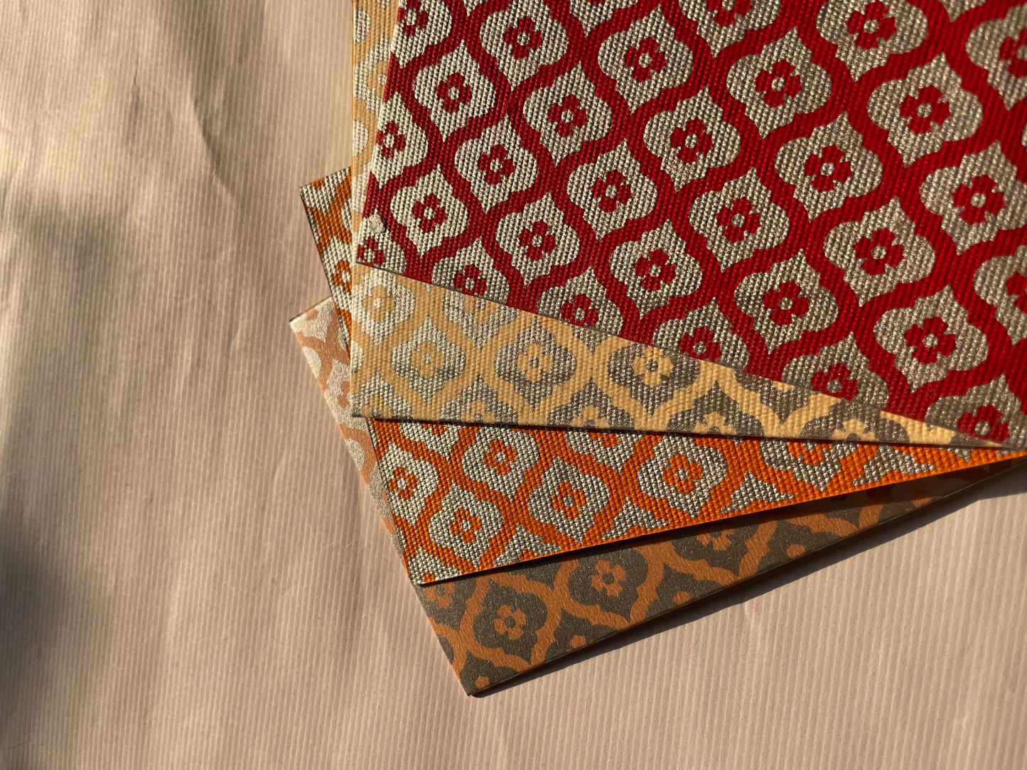 Mogra Print Greeting Cards (Set of 5)