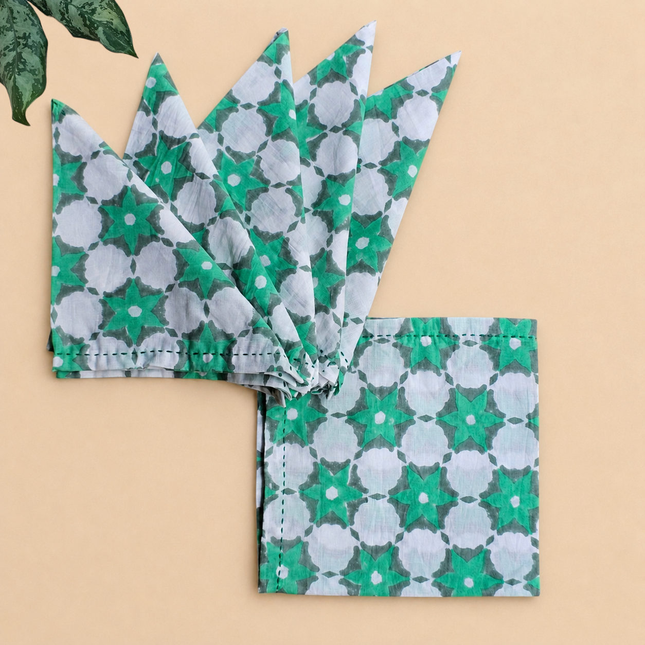 Forest Stripe Canvas Table Mats (Set of 6)