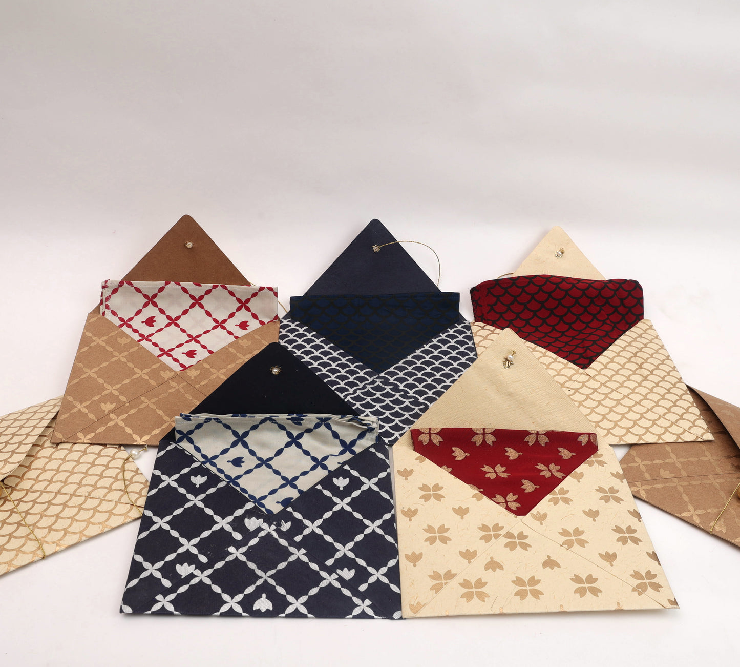 Blue Maze Pocket Square