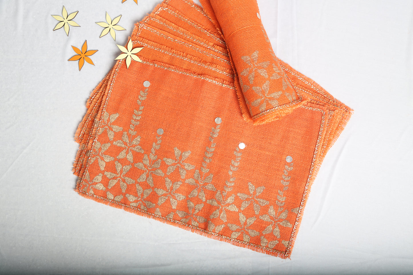 Orange Parrot Table Mats (Set of 6)