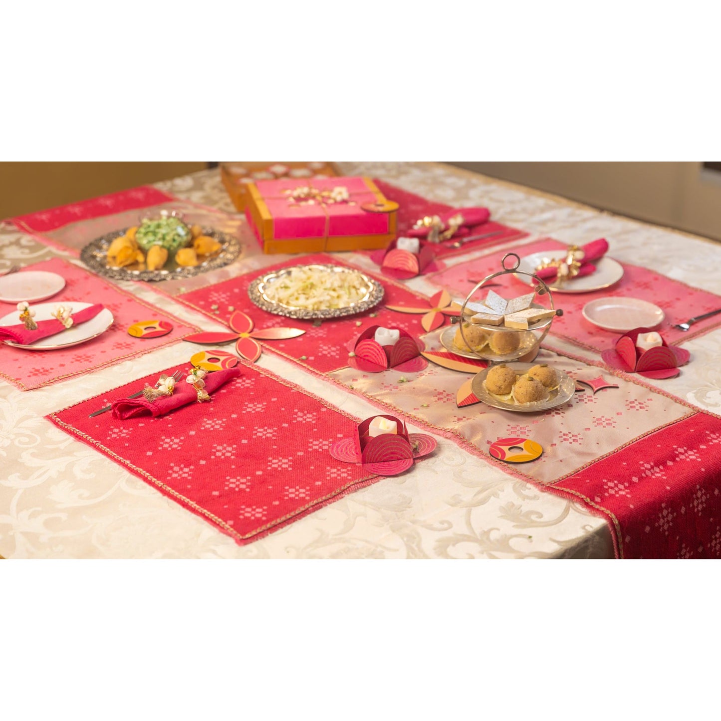 Pink Solid Napkins (Set of 6)