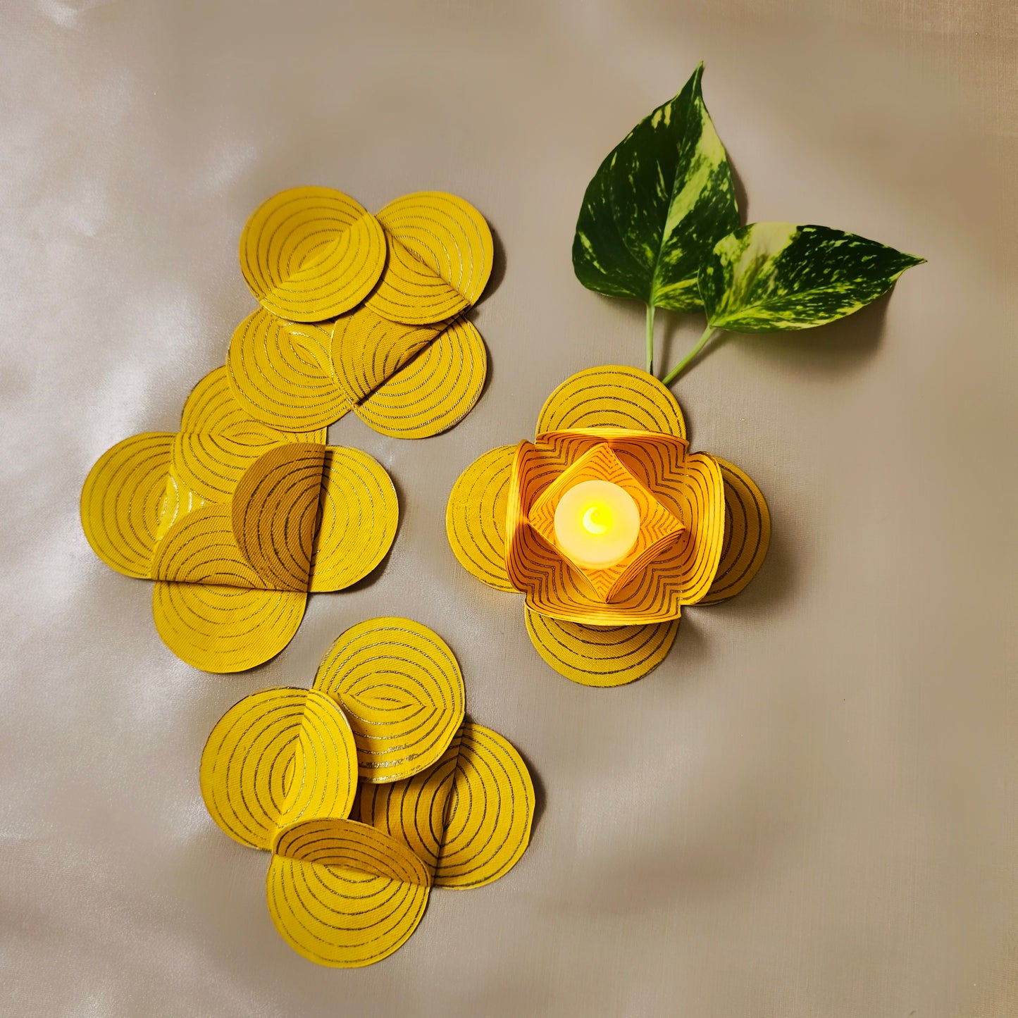 Yellow Tealight Holder (Set of 4)