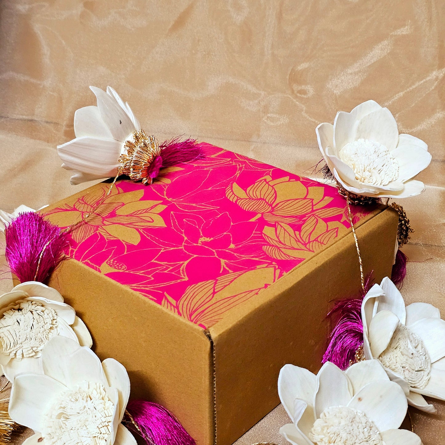 Pink Lotus LED String (Set of 2)