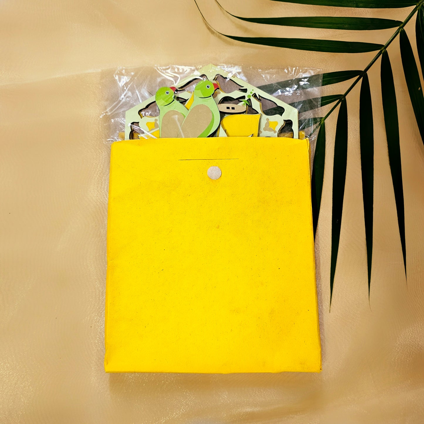 Yellow Parrot Rangoli