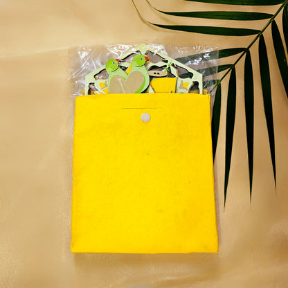 Yellow Parrot Rangoli