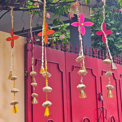 Pink MDF & Shola LED String (Set of 2)