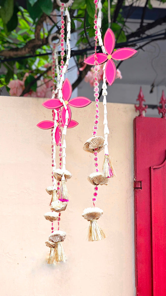 Pink MDF & Shola LED String (Set of 2)