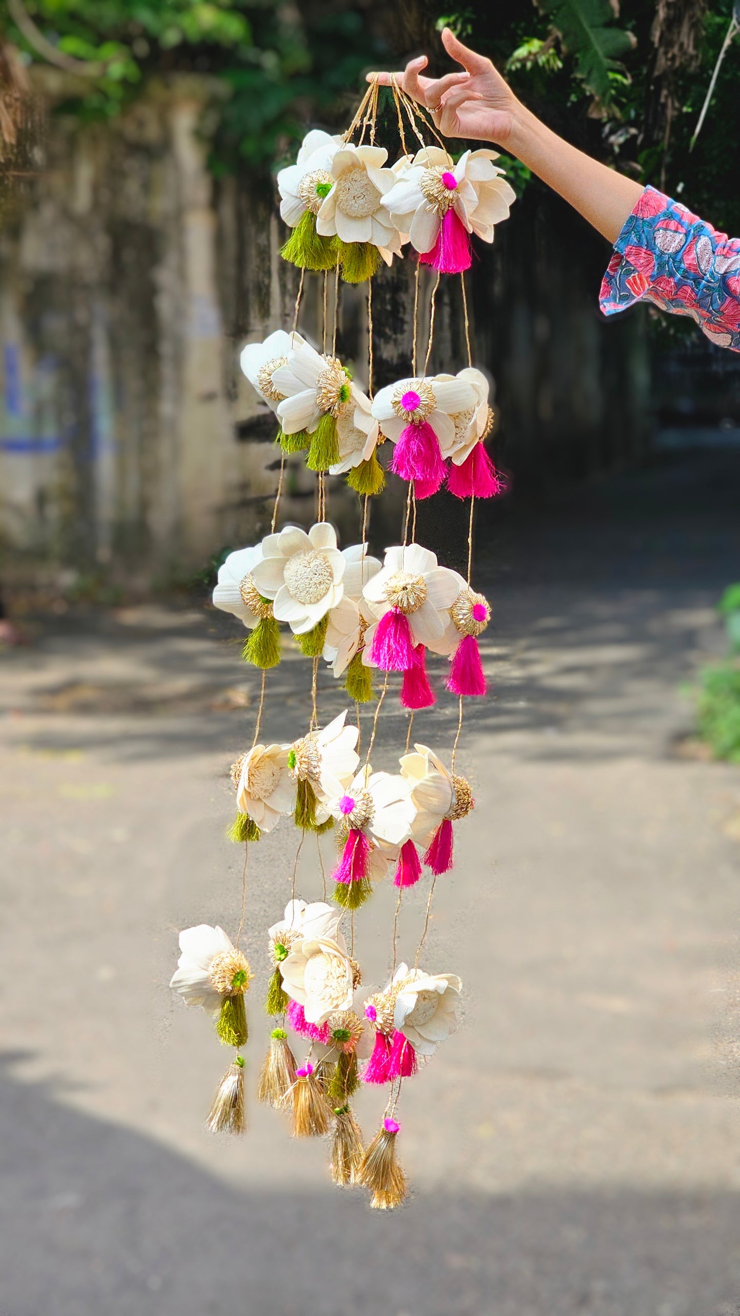 Pink Lotus LED String (Set of 2)