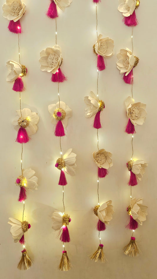 Pink Lotus LED String (Set of 2)