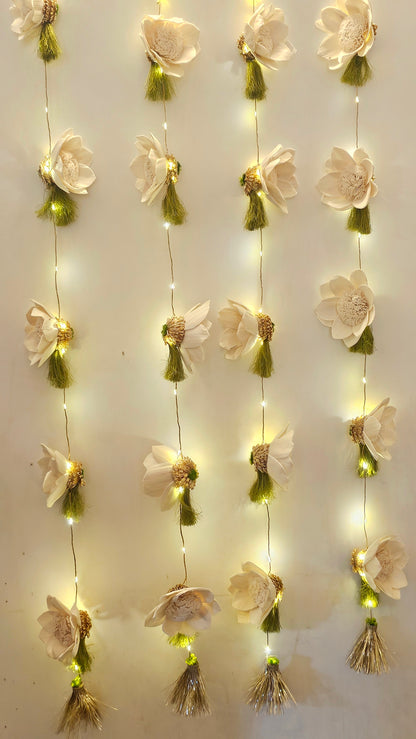 Green Lotus LED String (Set of 2)