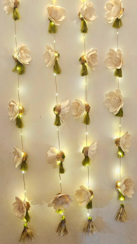 Green Lotus LED String (Set of 2)