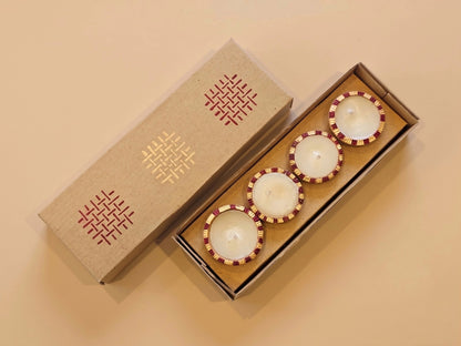 Round Diyas (Set of 4)