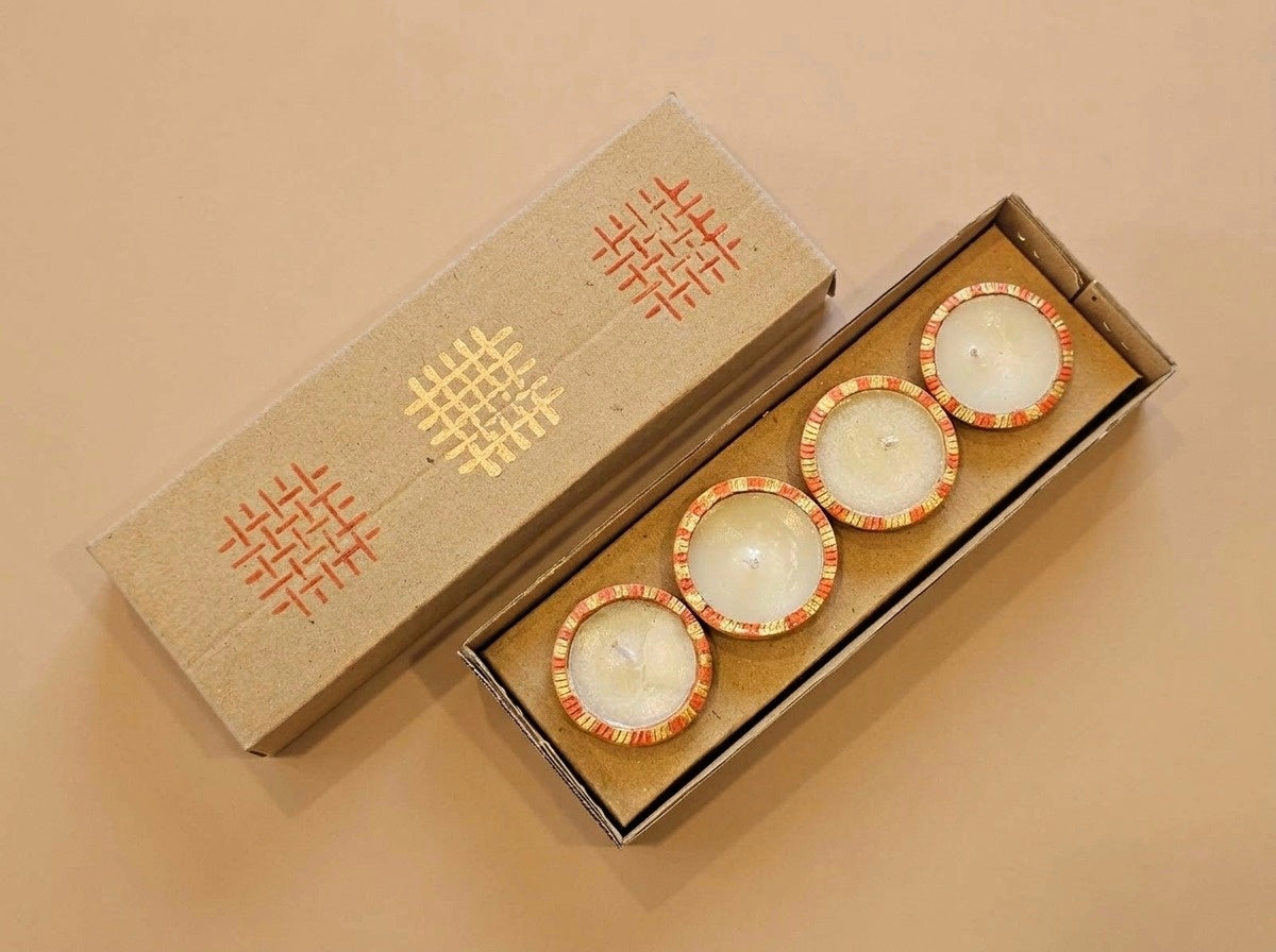Round Diyas (Set of 4)