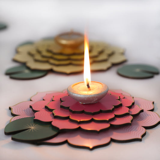 Pink Lotus Rangoli