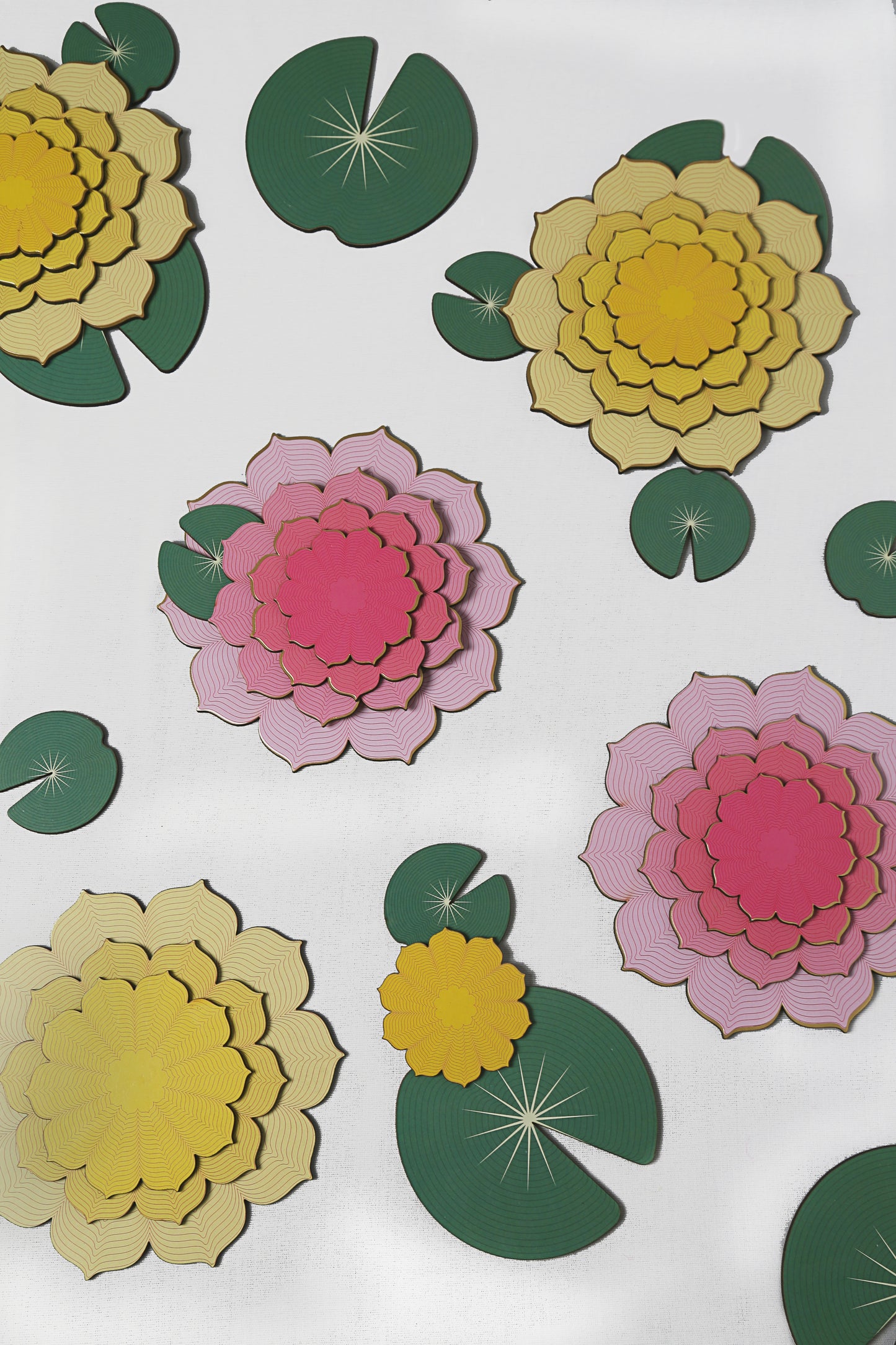 Yellow Lotus Rangoli
