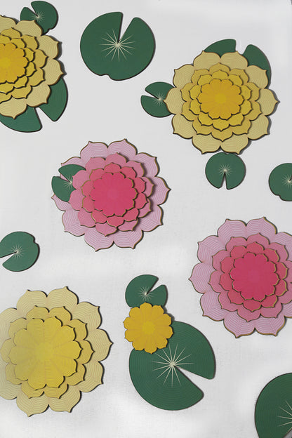 Yellow Lotus Rangoli