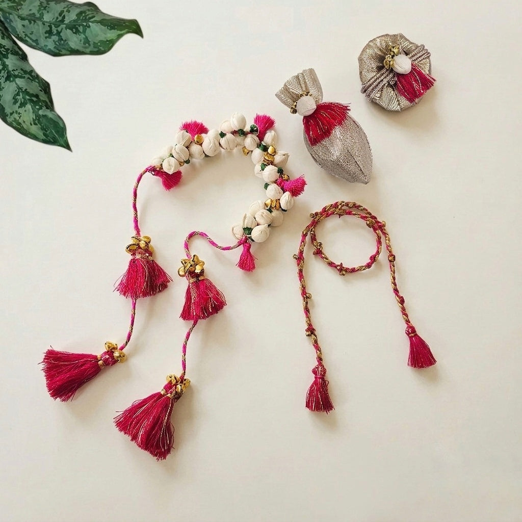 Pink Braided Rakhi
