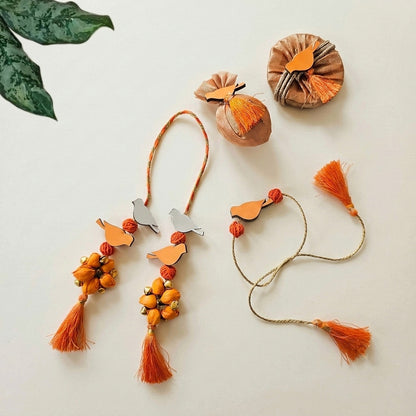 Orange Bird Rakhi