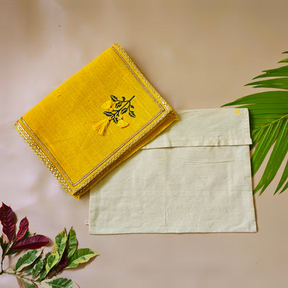 Yellow Marigold Jute Table Mats (Set of 6)