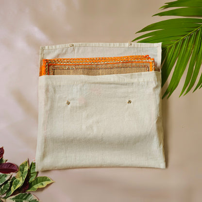 Orange Marigold Jute Table Mats (Set of 6)