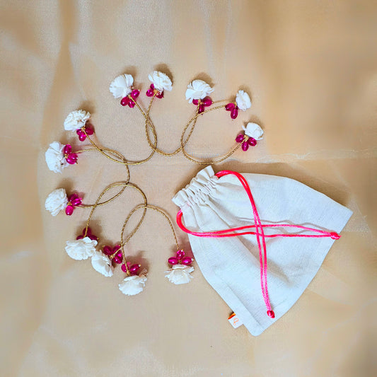Pink Napkin Rings (Set of 6)