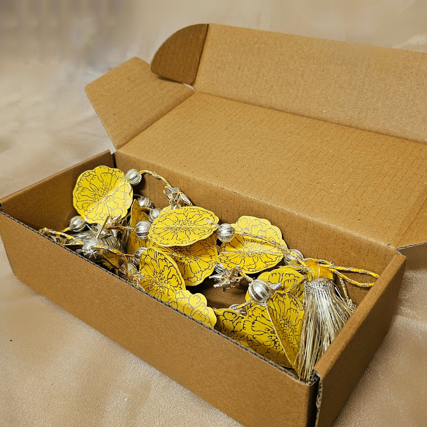 Yellow Marigold LED String (Set of 2)