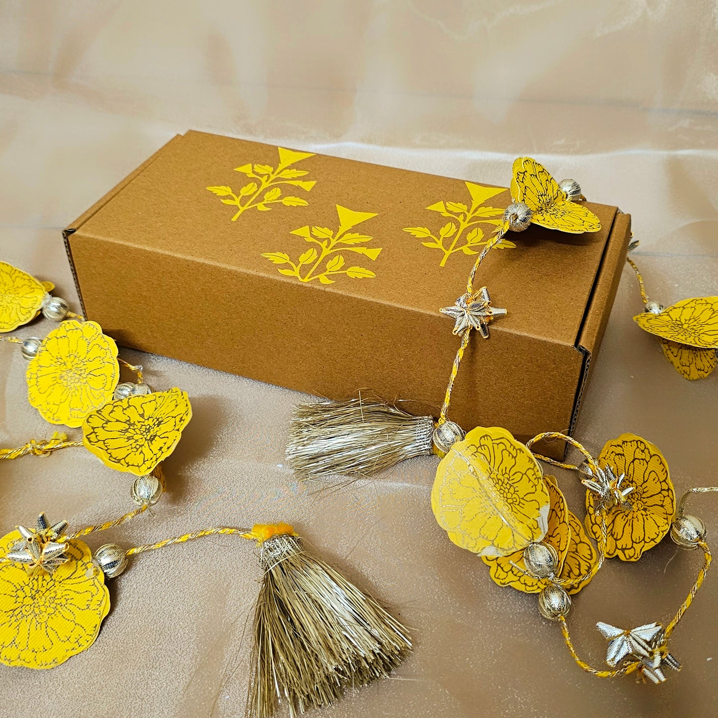 Yellow Marigold LED String (Set of 2)