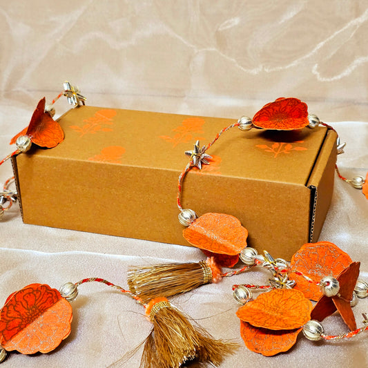 Orange Marigold LED String (Set of 2)