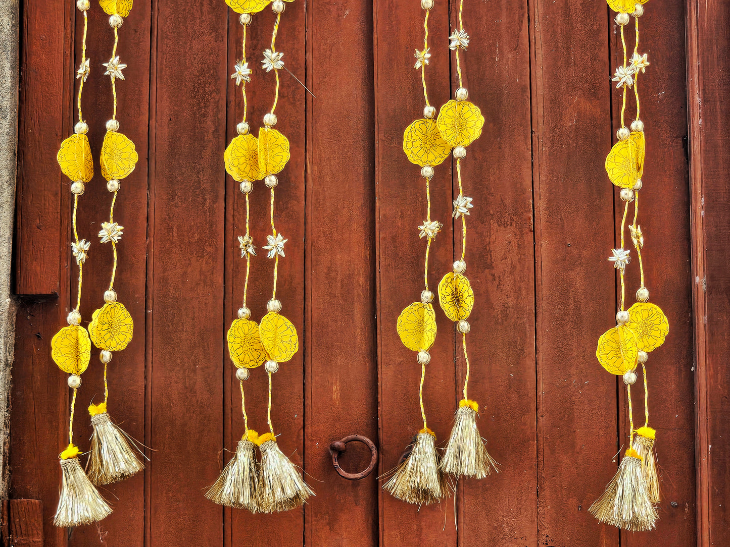 Yellow Marigold LED String (Set of 2)