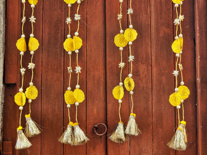 Yellow Marigold LED String (Set of 2)