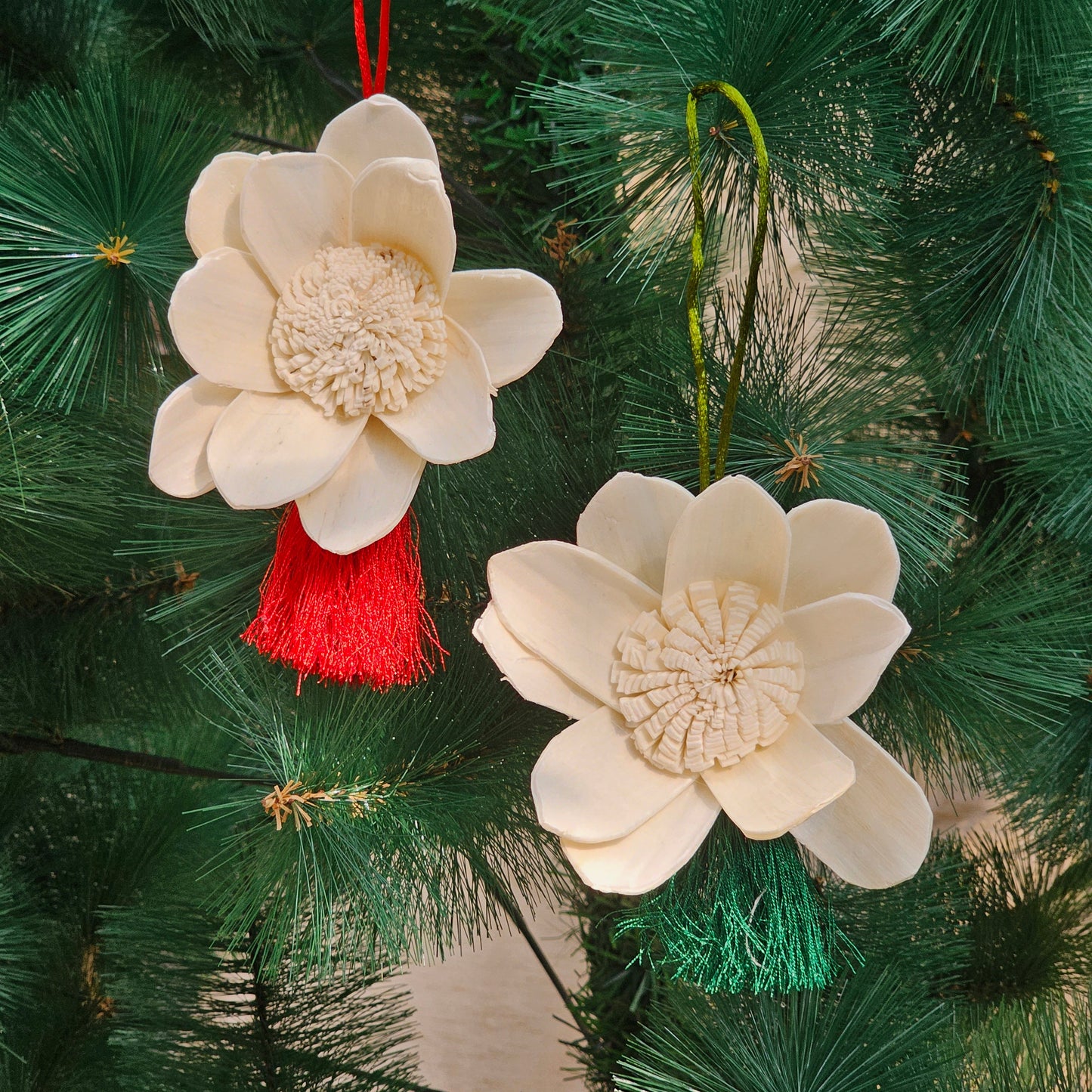 Green Shola Ornaments (Set of 4)