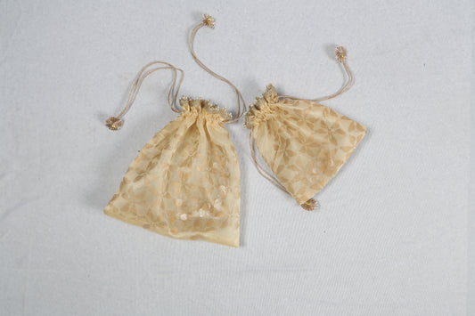 Off-White Organza Parrot Potli