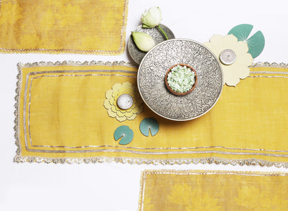Yellow Lotus Rangoli