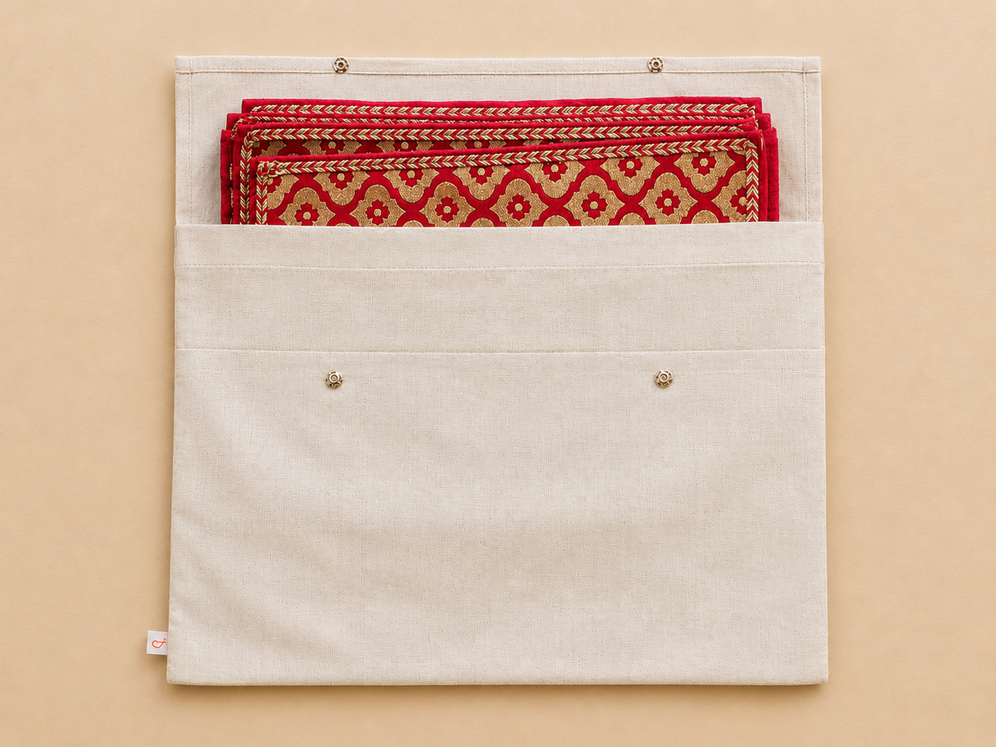 Mughal Boota Silk Table Mats (Set of 6)