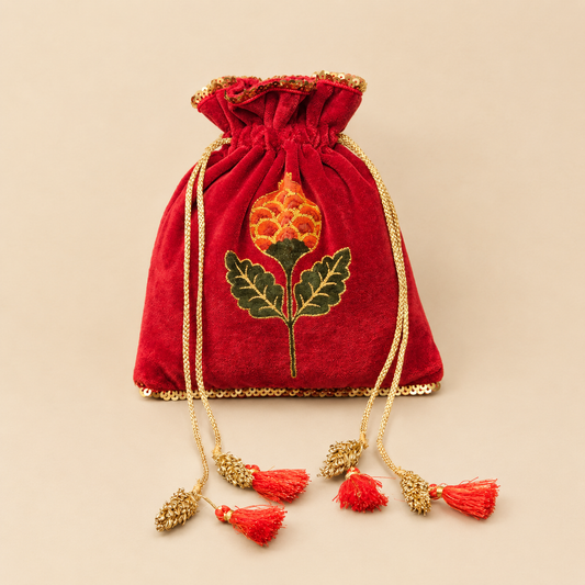 Red Anar Velvet Potli (500g)