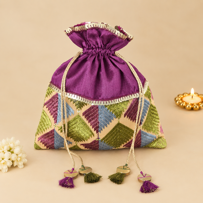 Purple Phulkari Potli (1kg)