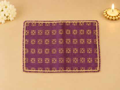 Purple Phulkari Jute Table Mats (Set of 6) (Copy)