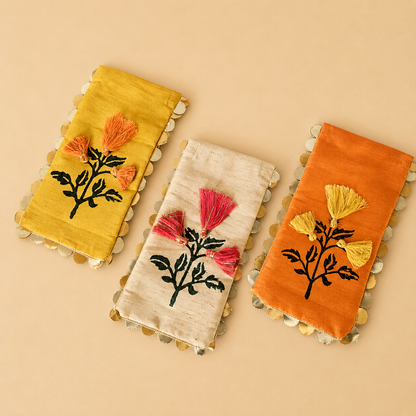 Marigold Silk Money Envelope