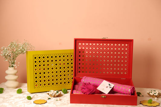 Jute Gift Box (Orange)