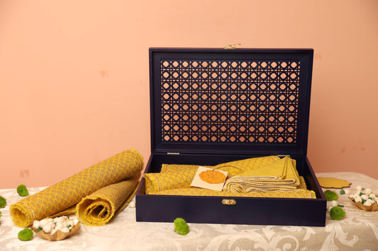 Jute Gift Box (Blue)