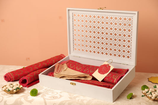 Jute Gift Box (White)