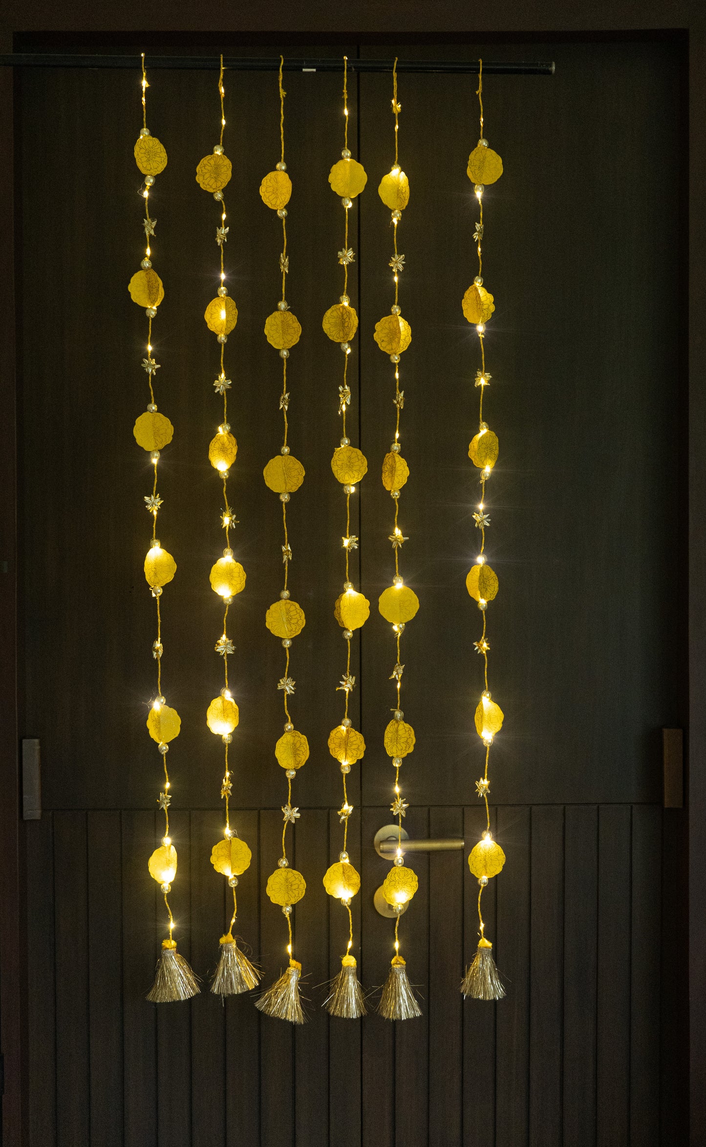 Yellow Marigold LED String (Set of 2)