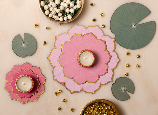 Pink Lotus Rangoli