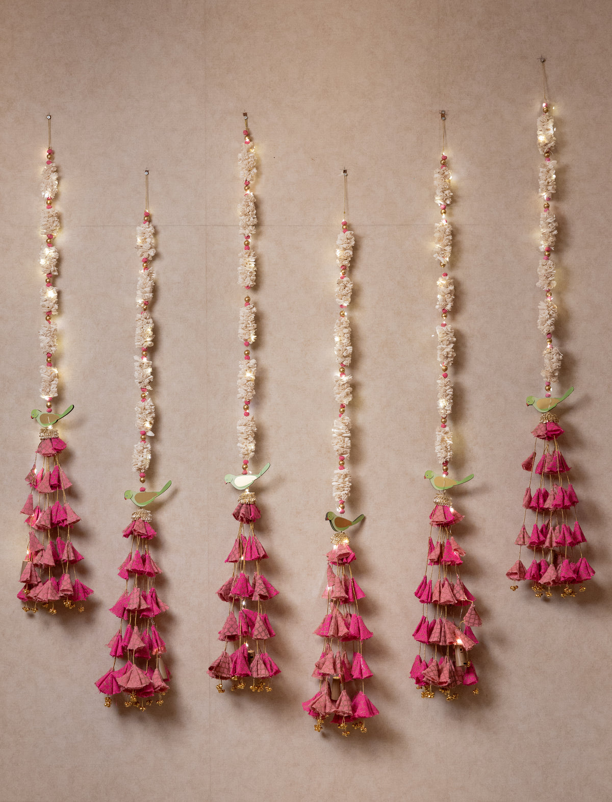Pink Parandi Strings (Set of 6)