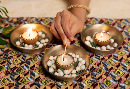 Round Diyas (Set of 4)