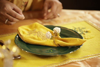 Green Napkin Rings (Set of 6)