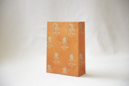 Orange Marigold Paper Bag (Set of 3)